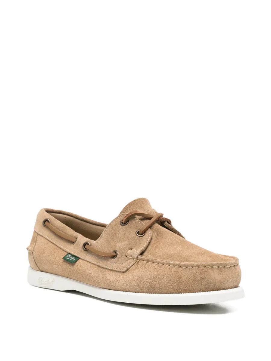 PARABOOT BARTH - MARINE BLANE/VEL BEIGE – HAUS OF HANZ