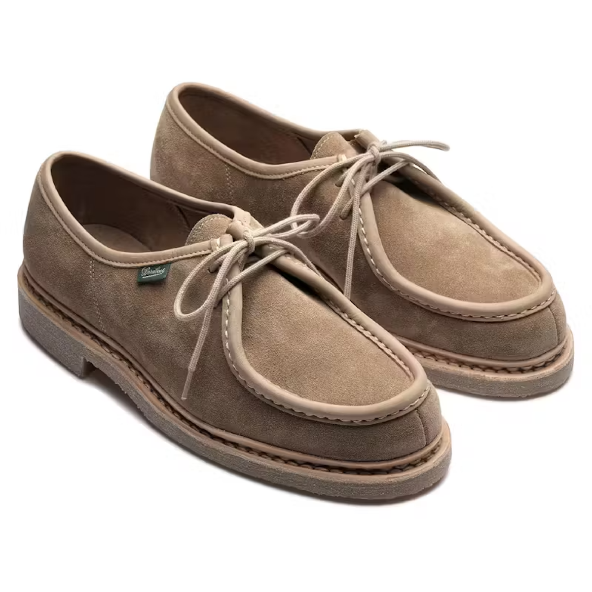 PARABOOT MICKA - VELOURS SAND – HAUS OF HANZ