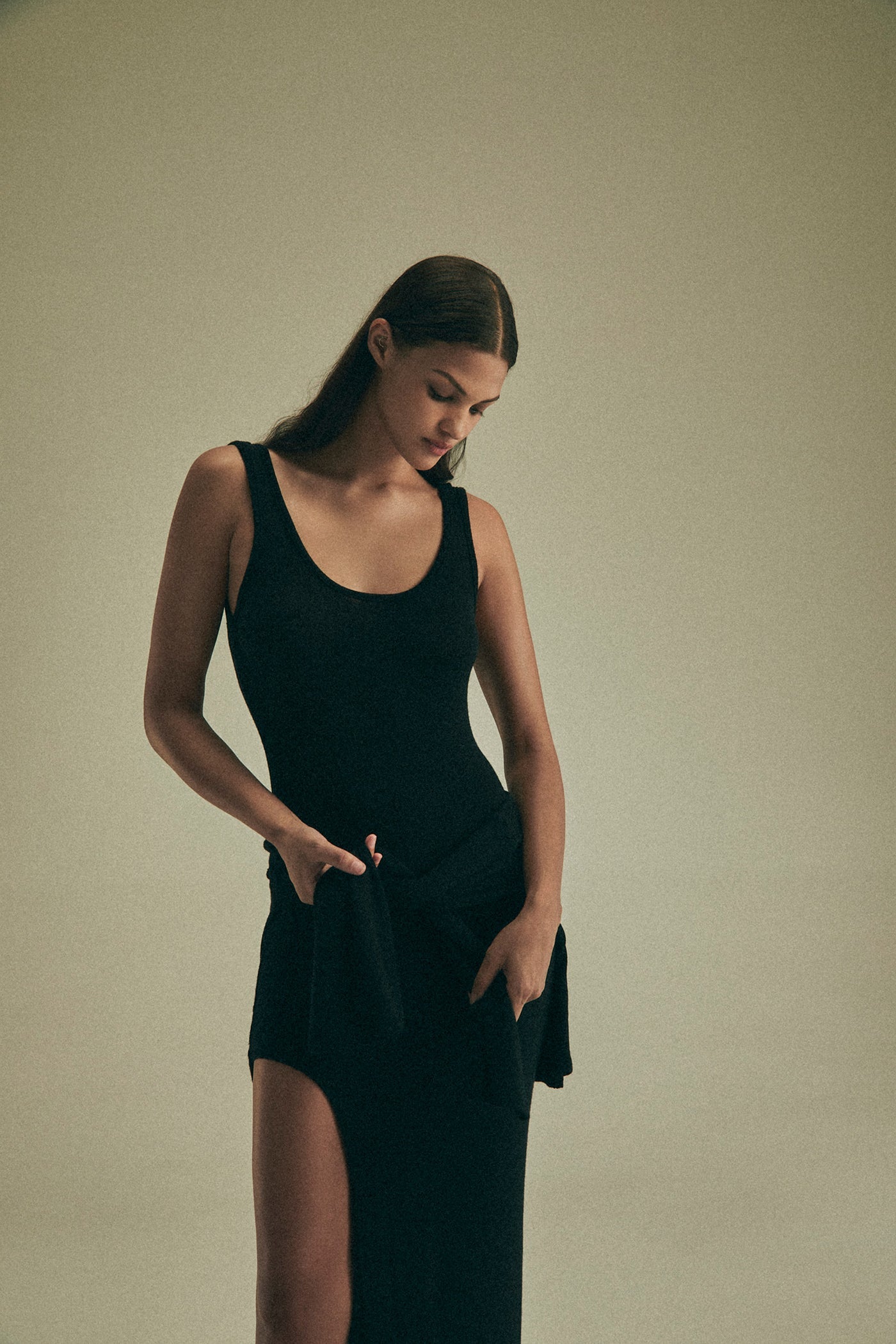 open lace back dress Formation Tank Dress