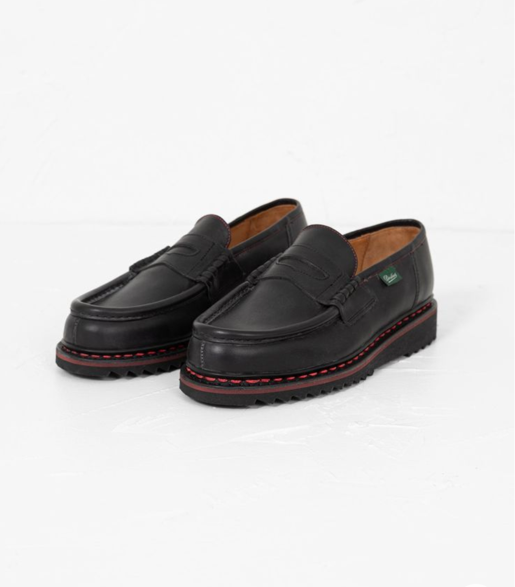 PARABOOT REIMS SPORT - ROUGE LISSE NOIR PARABOOT REIMS SPORT - ROUGE LISSE NOIR