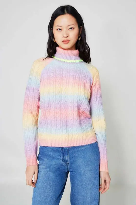 Rainbow 2025 sweater pastel