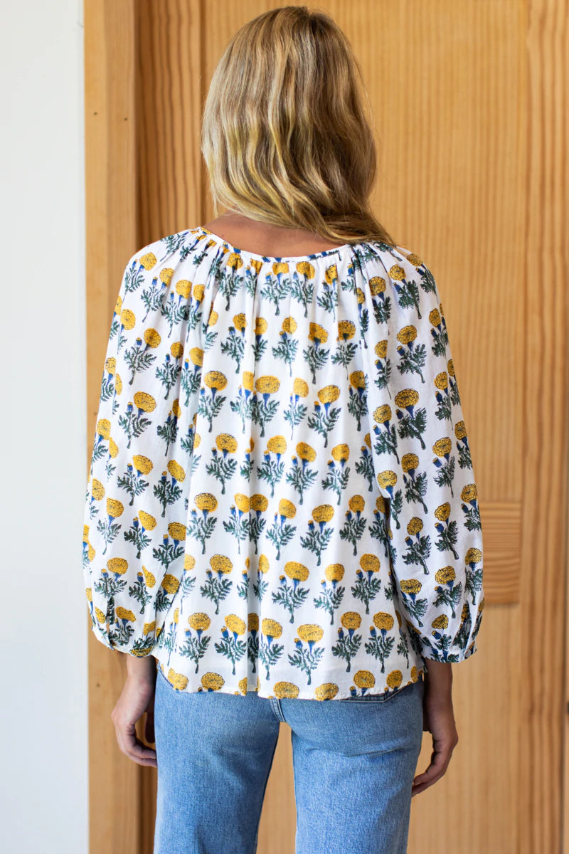 EMERSON FRY LUCY BLOUSE - BIG MARIGOLDS ORGANIC