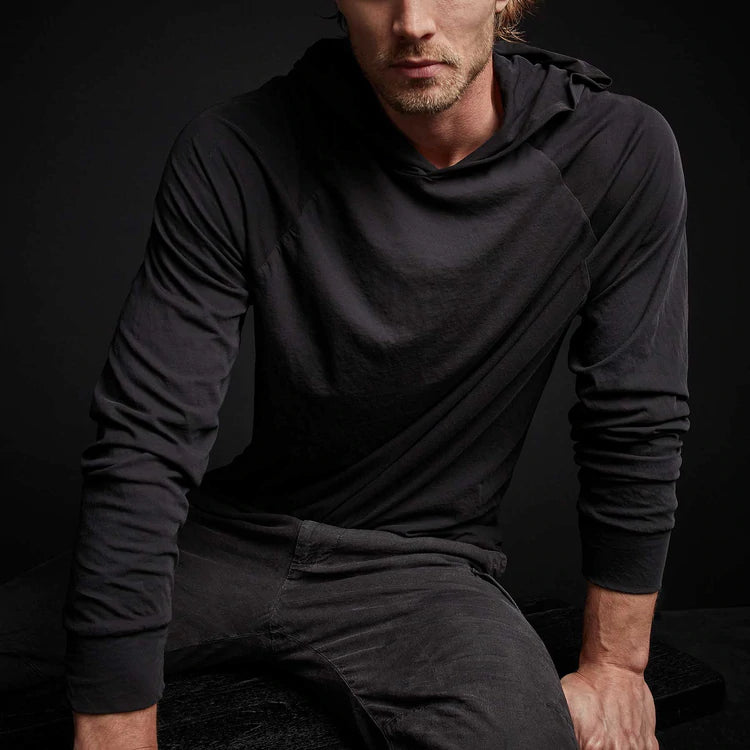 James perse top black hoodie