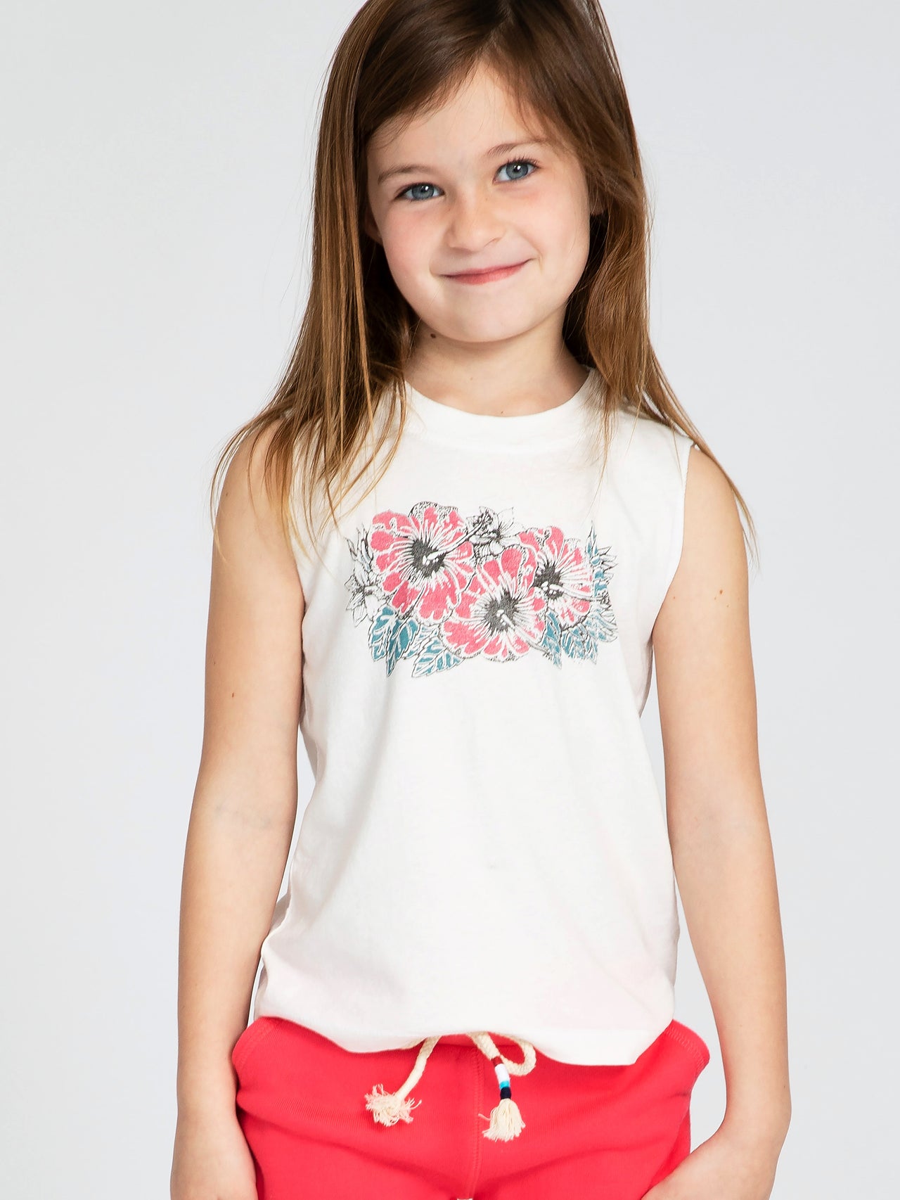 SOL ANGELES KIDS HIBISCUS MUSCLE TANK