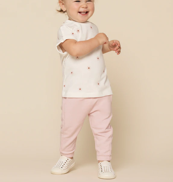 MILES THE LABEL BABY GIRLS JOGGER - CLOUDY PINK