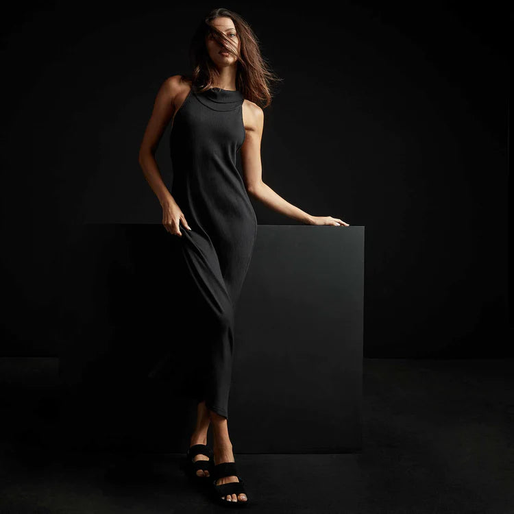 open lace back dress James Perse Lightweight Linen Cami Dress main image 1