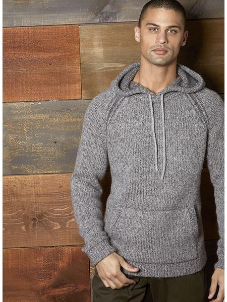 AUTUMN CASHMERE HOODIE WITH PLATED - HAZEL/MUSK