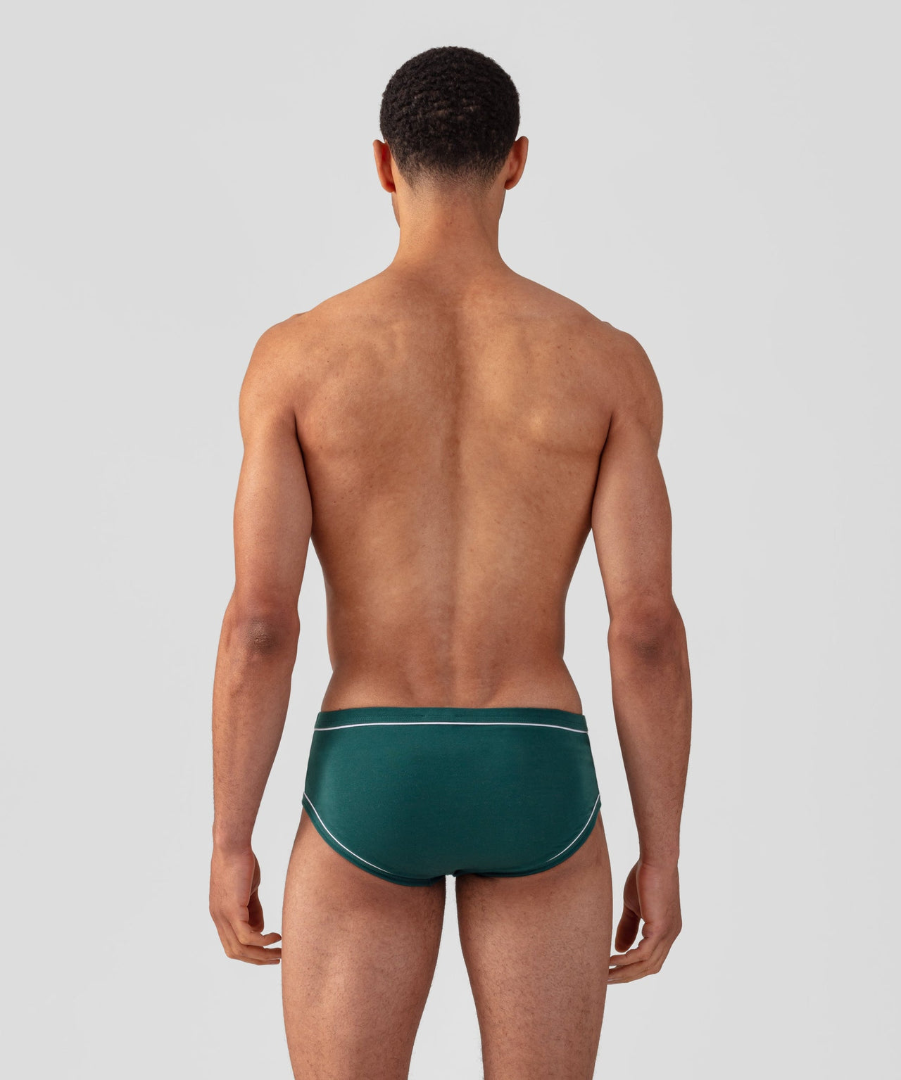 RON DORFF Y-FRONT BRIEFS W. PIPING - PINE GREEN