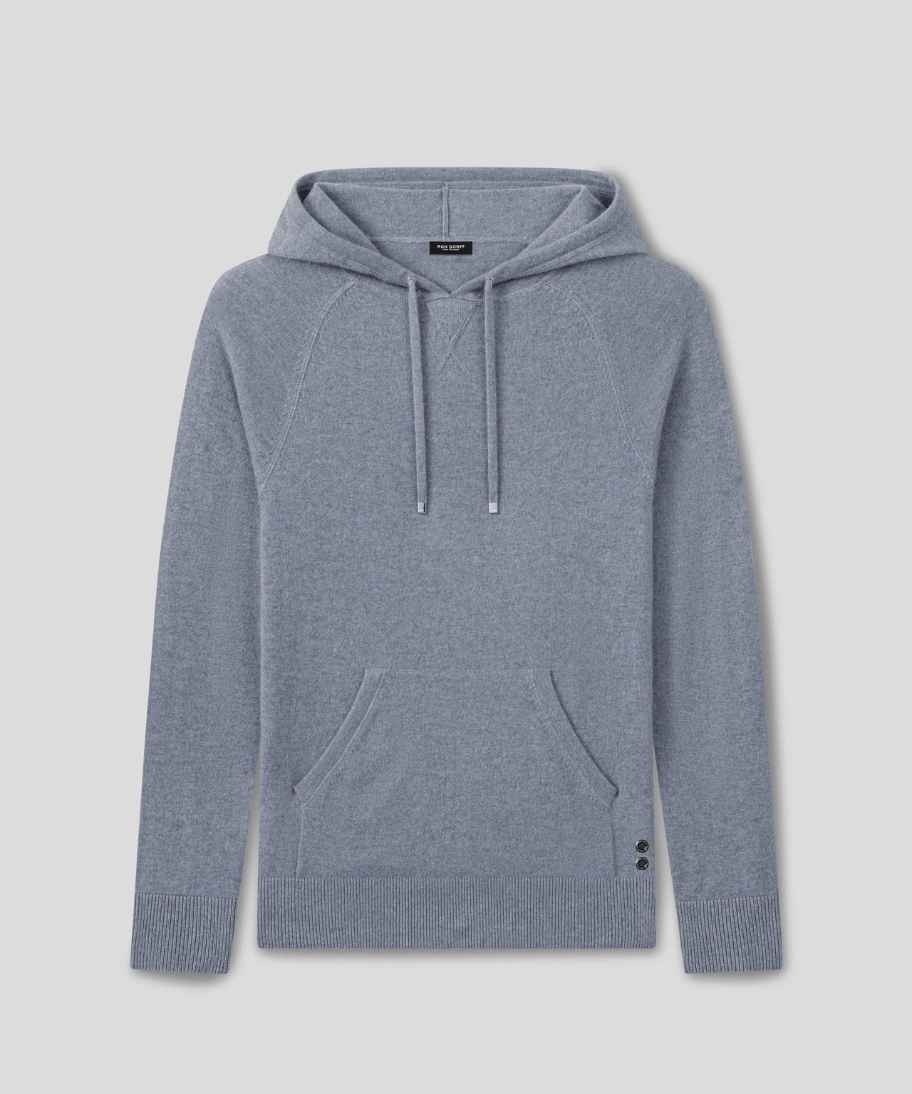 RON DORFF CASHMERE HOODIE - GLACIAL BLUE