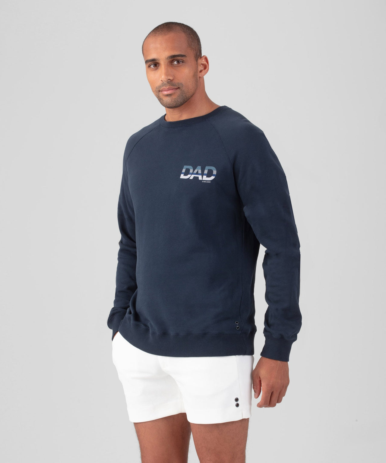 RON DORFF ORGANIC COTTON DAD SWEATSHIRT - NAVY