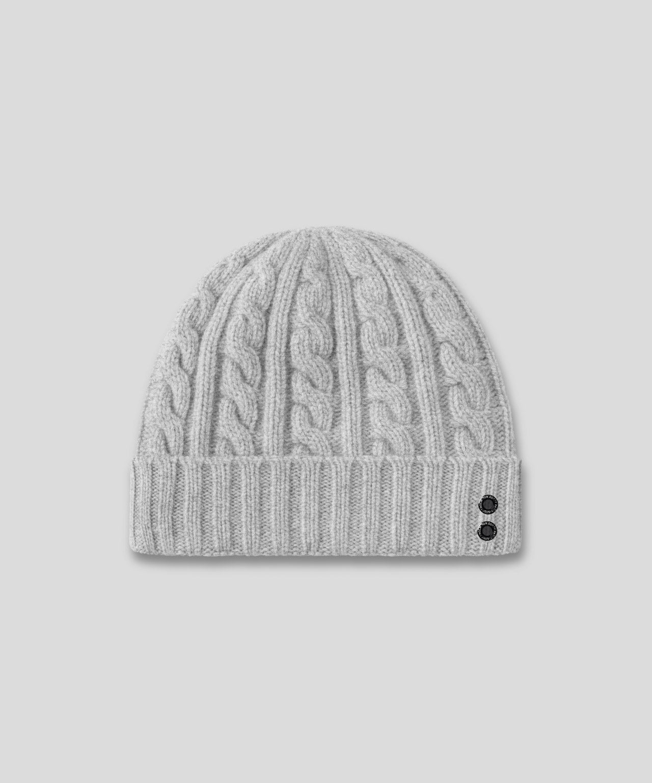 RON DORFF WOOL CASHMERE TELEMARK BEANIE - GREY MELANGE