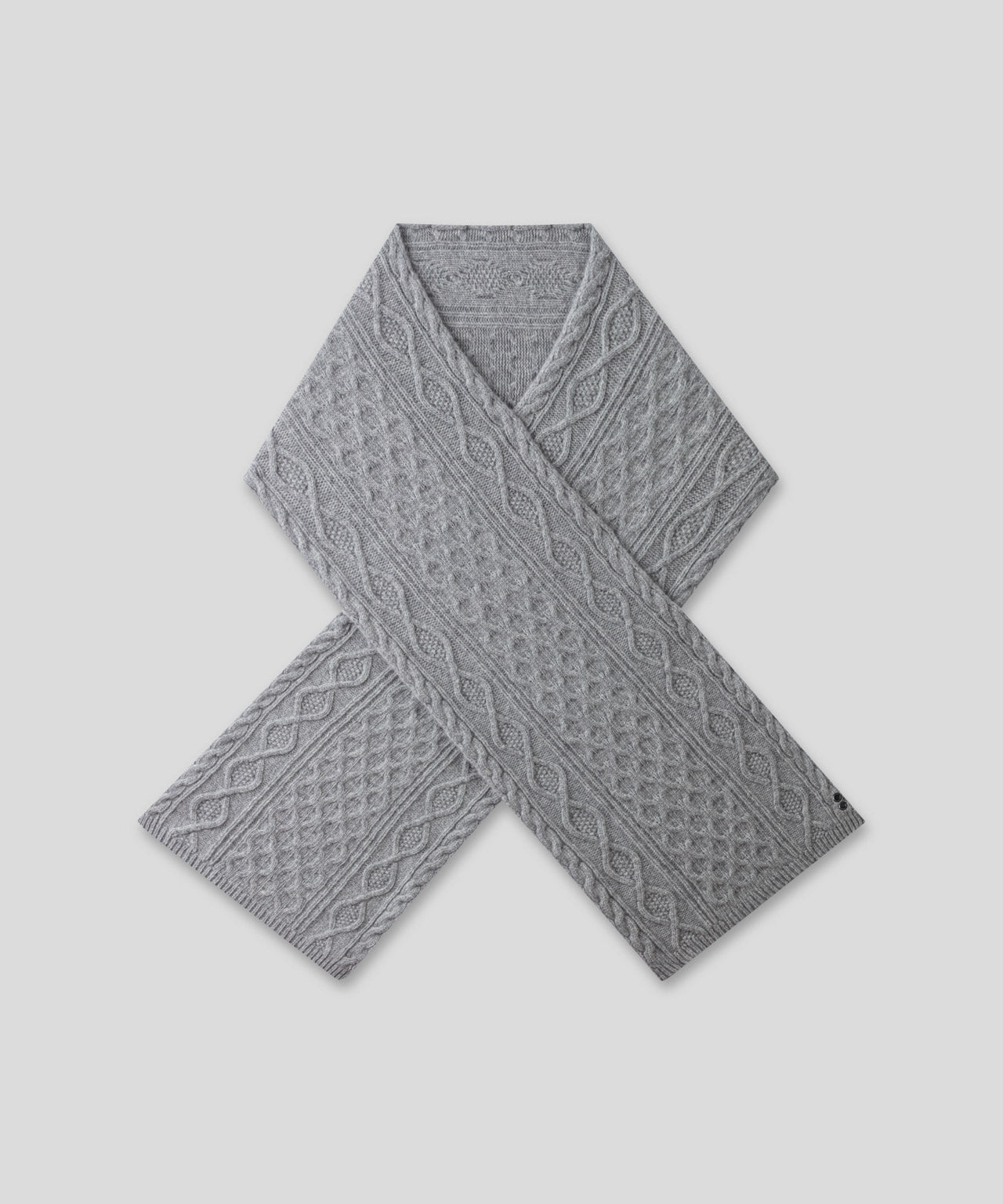 RON DORFF WOOL CASHMERE TELEMARK SCARF - GREY MELANGE