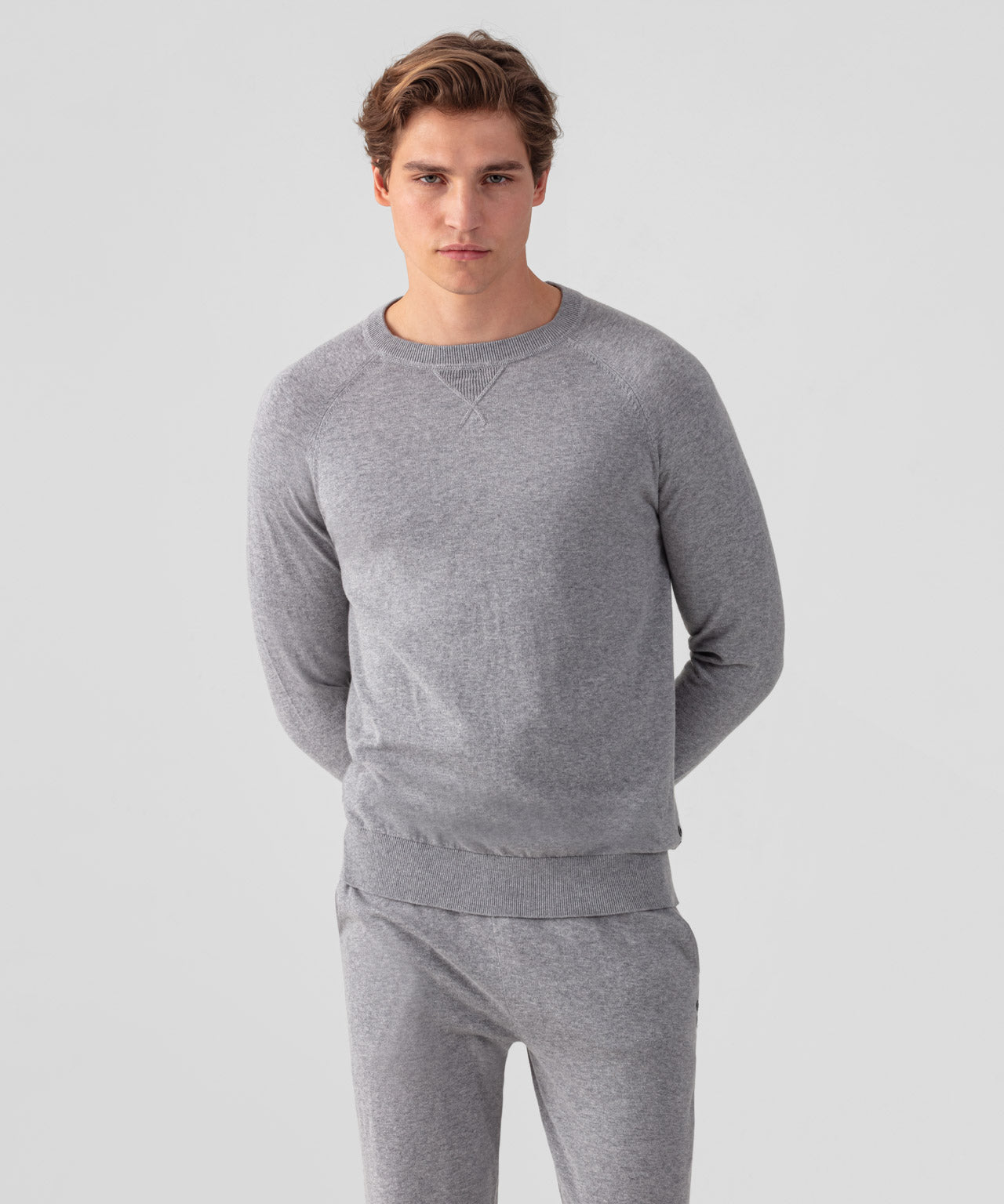 RON DORFF LIGHT COTTON-SILK RAGLAN SWEATER - 2 COLORS