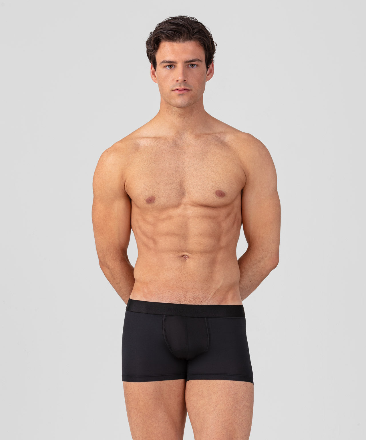 RON DORFF SPORTS MESH BOXER BRIEFS - BLACK