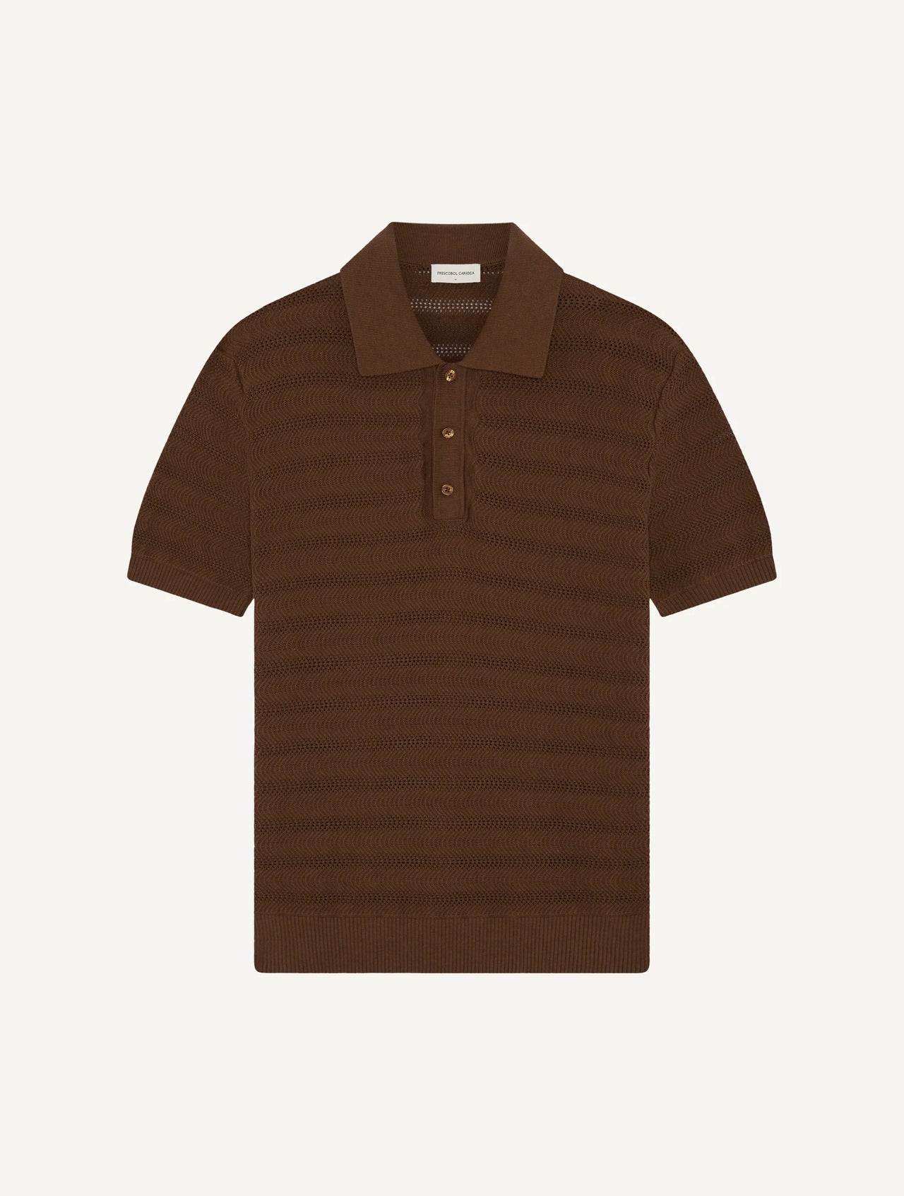 FRESCOBOL CARIOCA VIDAL COTTON BLEND BUTTONED S/S POLO - 4 COLORS