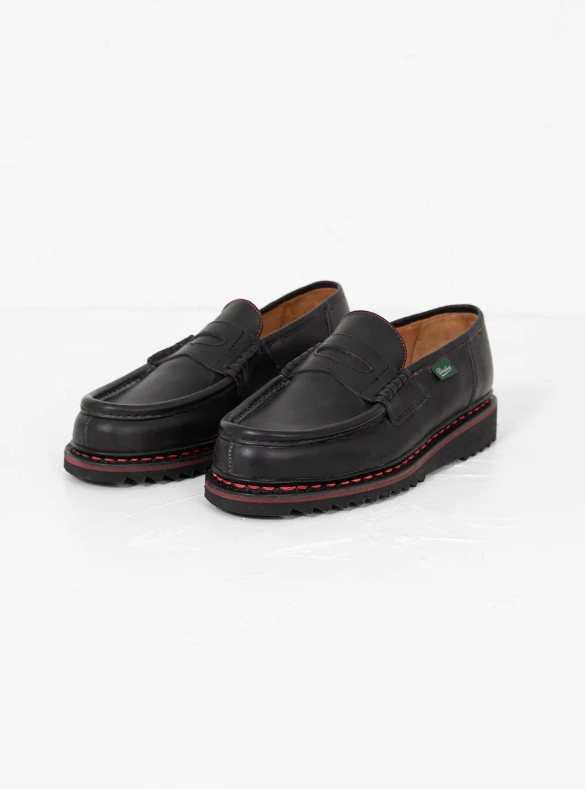 PARABOOT REIMS SPORT - ROUGE LISSE NOIR – HAUS OF HANZ PARABOOT REIMS SPORT - ROUGE LISSE NOIR – HAUS OF HANZ