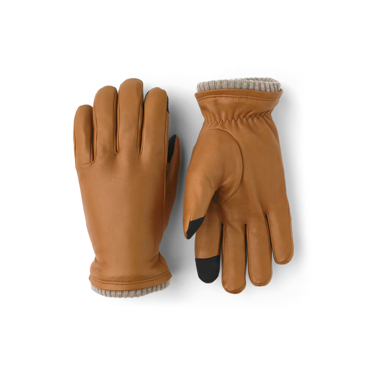 HESTRA MENS JOHN TOUCH SCREEN LEATHER GLOVES- 4 COLORS
