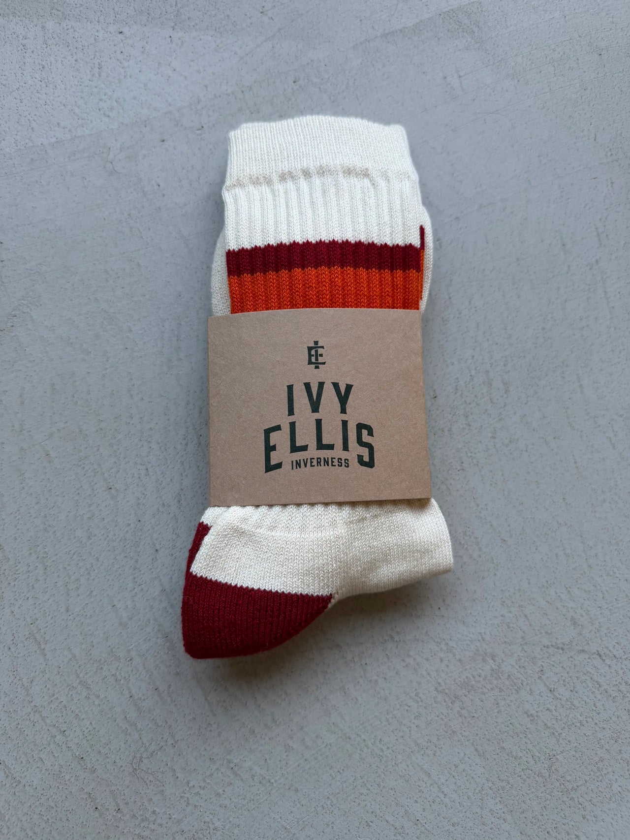 IVY ELLIS MENS CREW LENGTH SOCKS - THE HOKIE