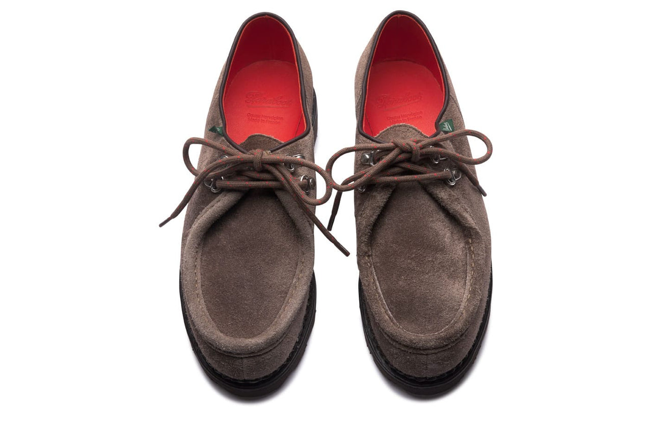 PARABOOT MICHAEL MARCHE ANNEUX - MARRON VELOURS GRAPHITE