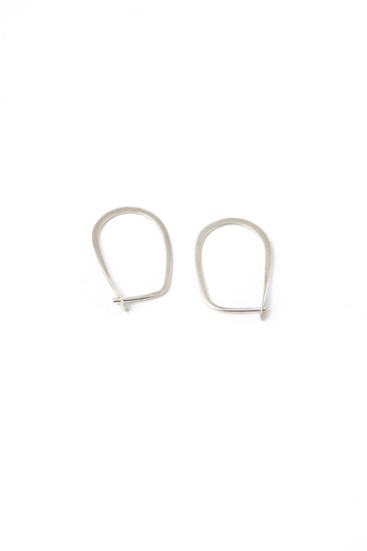MELISSA JOY MANNING 1/2 INCH TEARDROP HOOPS - STERLING SILVER