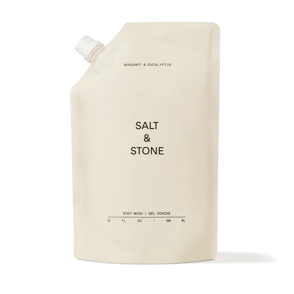 SALT AND STONE BODY WASH REFILL - BERGAMOT & EUCALYPTUS (HINOKI)