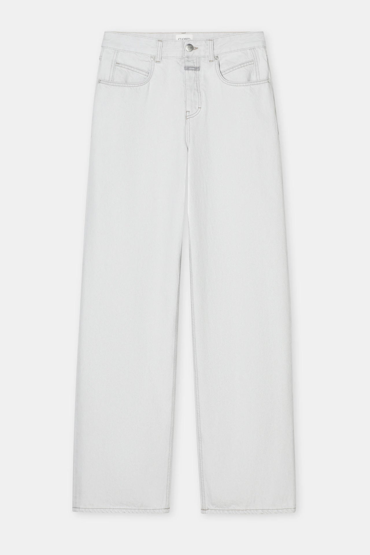 CLOSED WOMENS NIKKA WIDE DENIM - LIGHT GREY