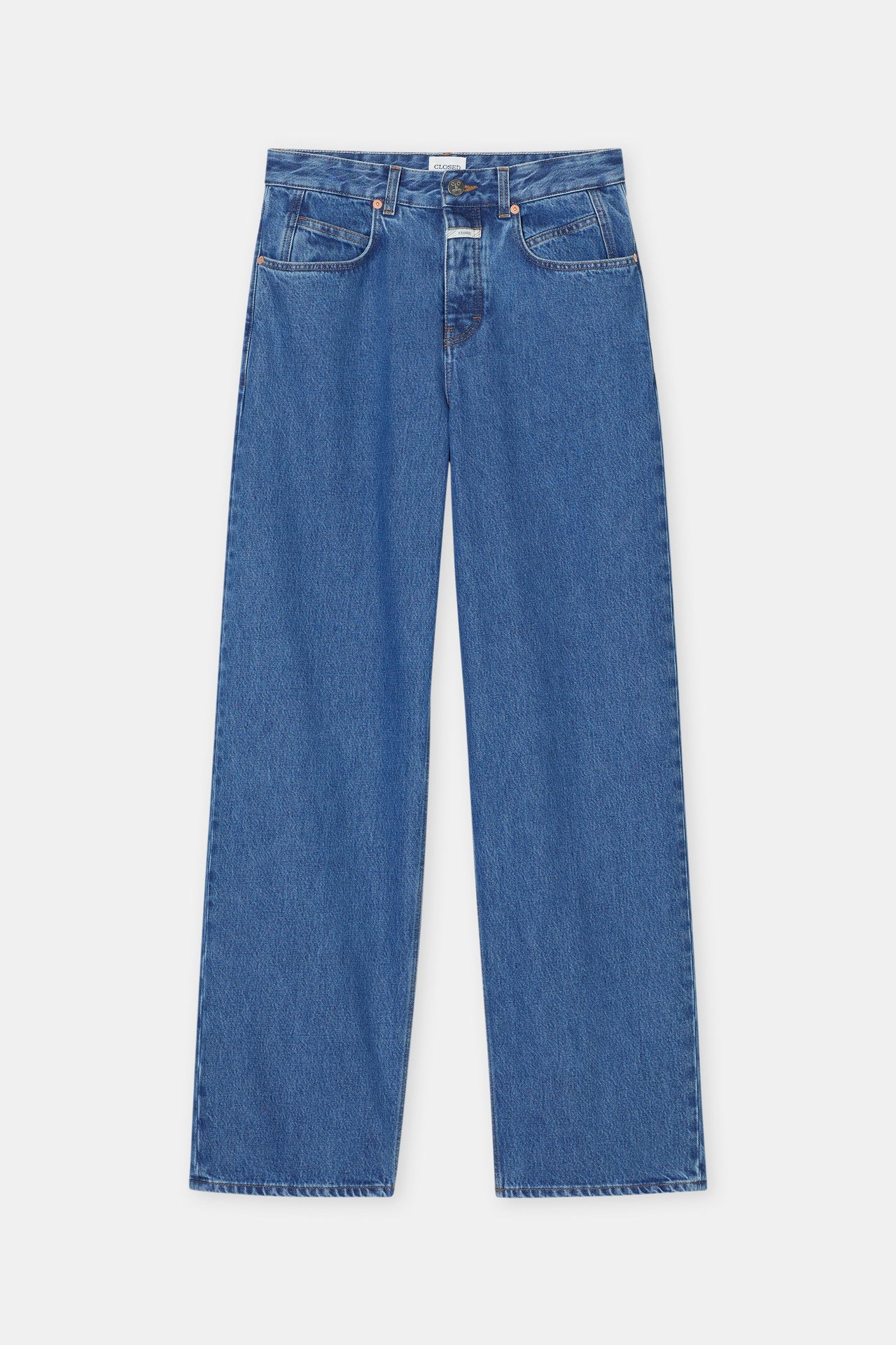 CLOSED WOMENS NIKKA WIDE LEG DENIM - MID BLUE