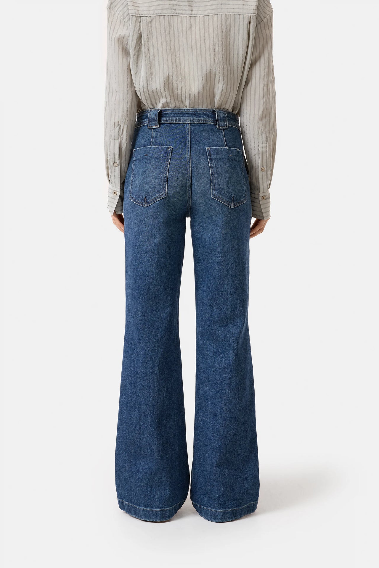 CLOSED WOMENS ARIA FLARED DENIM - DARK BLUE