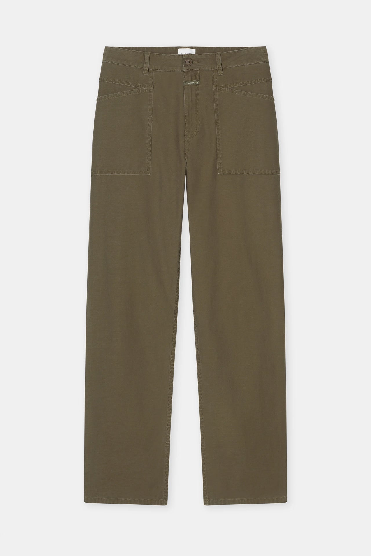 CLOSED WOMENS HALI-X STRAIGHT LEG PANTS - FOREST GREEN