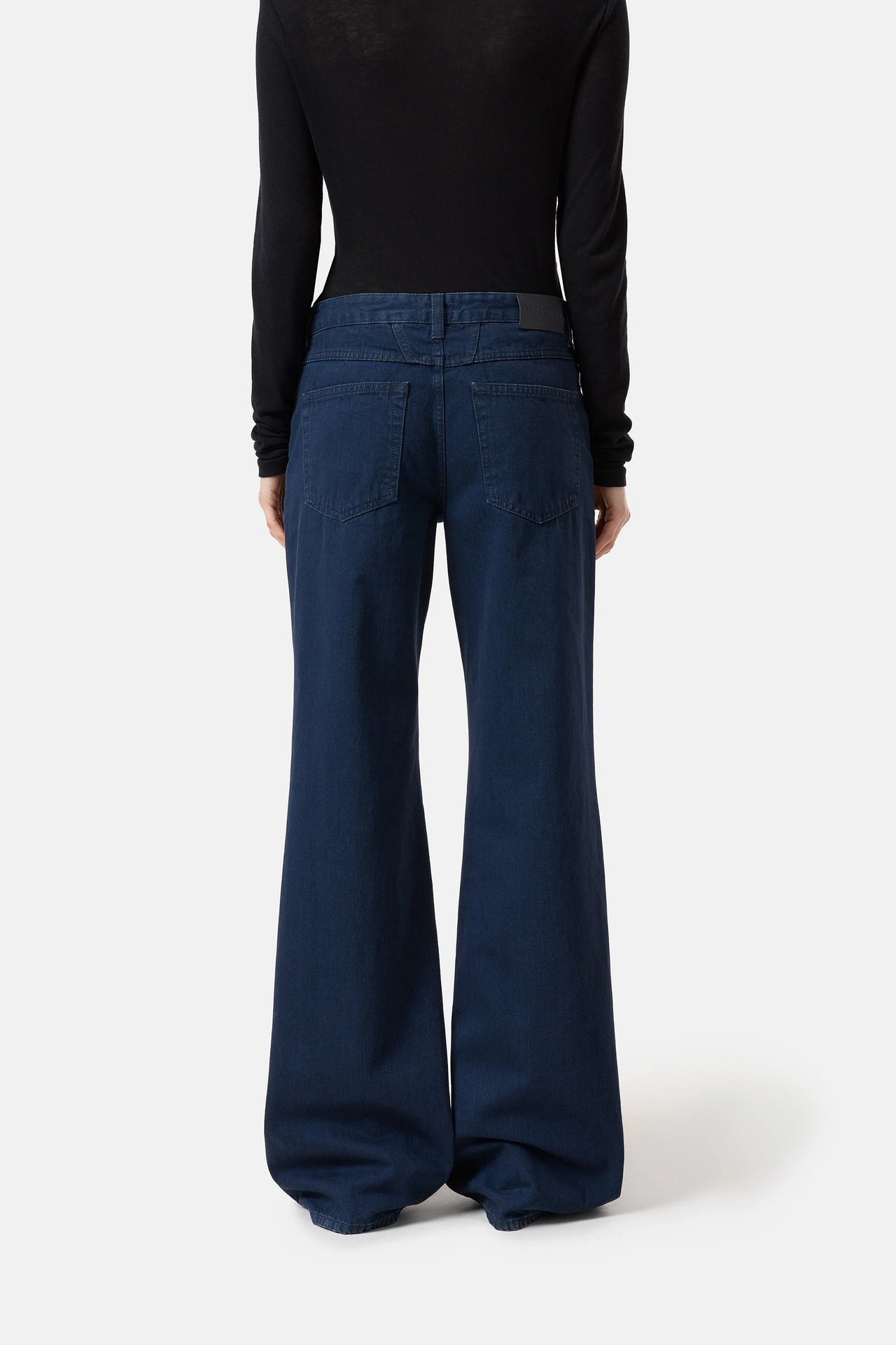 CLOSED WOMENS GILLAN WIDE LEG DENIM - DARK BLUE