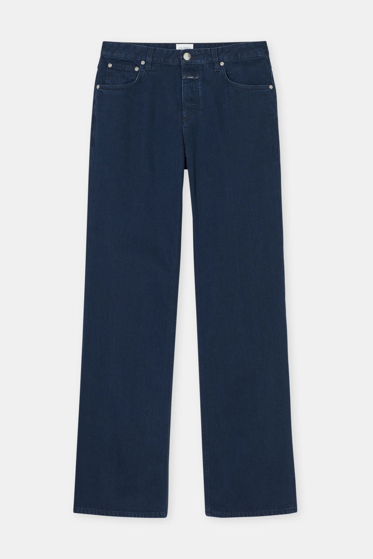CLOSED WOMENS GILLAN WIDE LEG DENIM - DARK BLUE