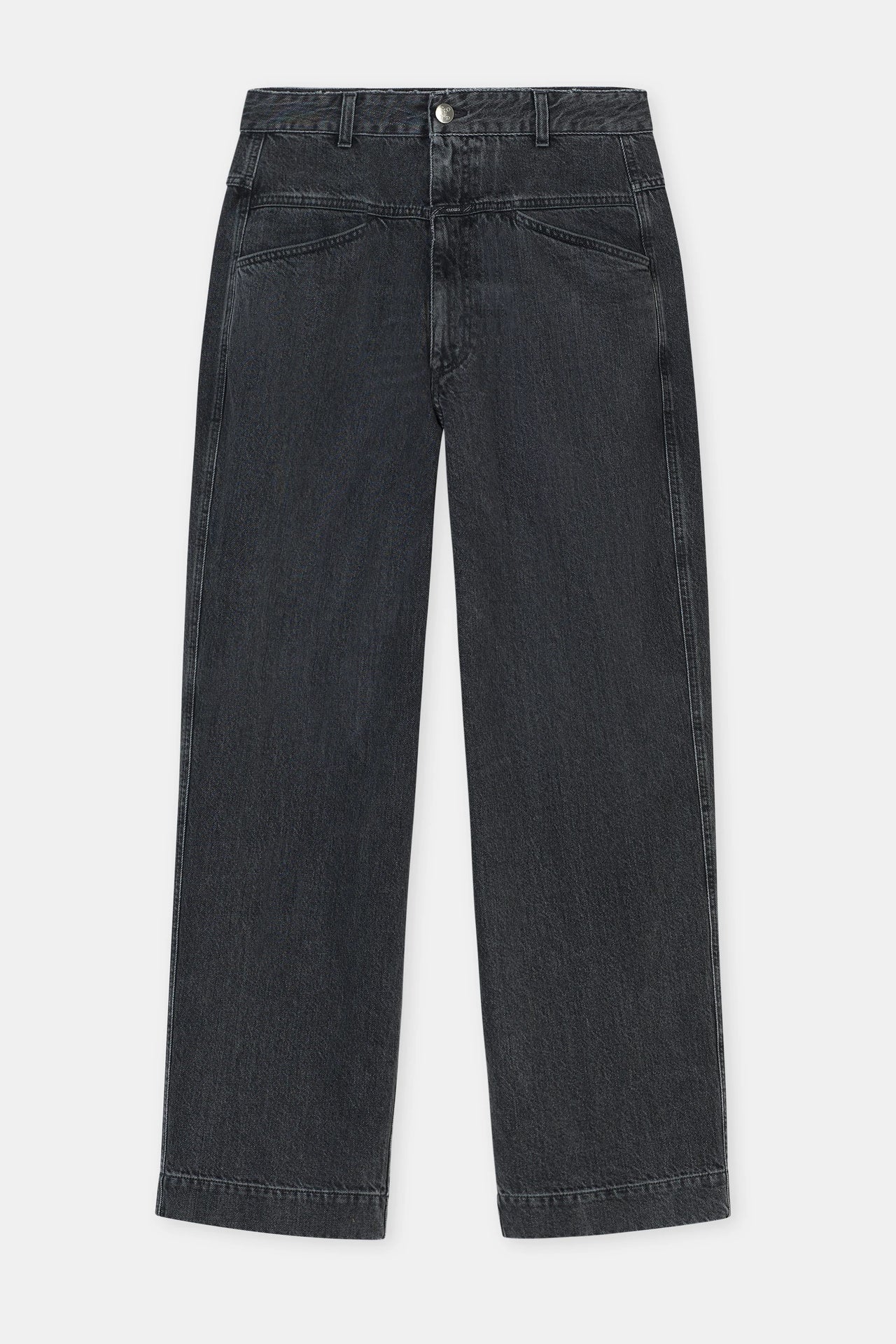 CLOSED WOMENS DENI-X WIDE LEG DENIM - DARK GREY