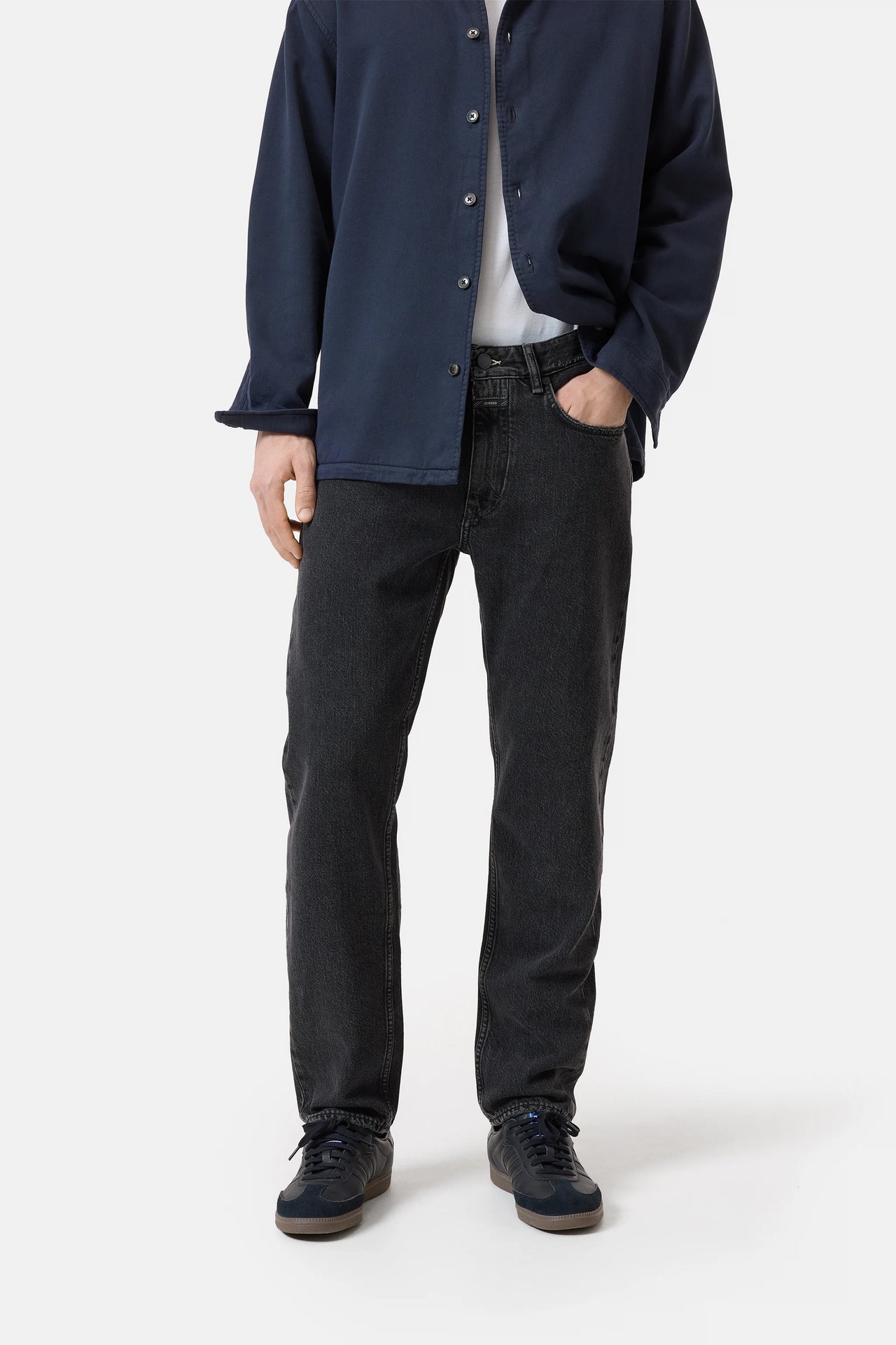 COOPER TRUE REGULAR FIT DENIM - DARK GREY