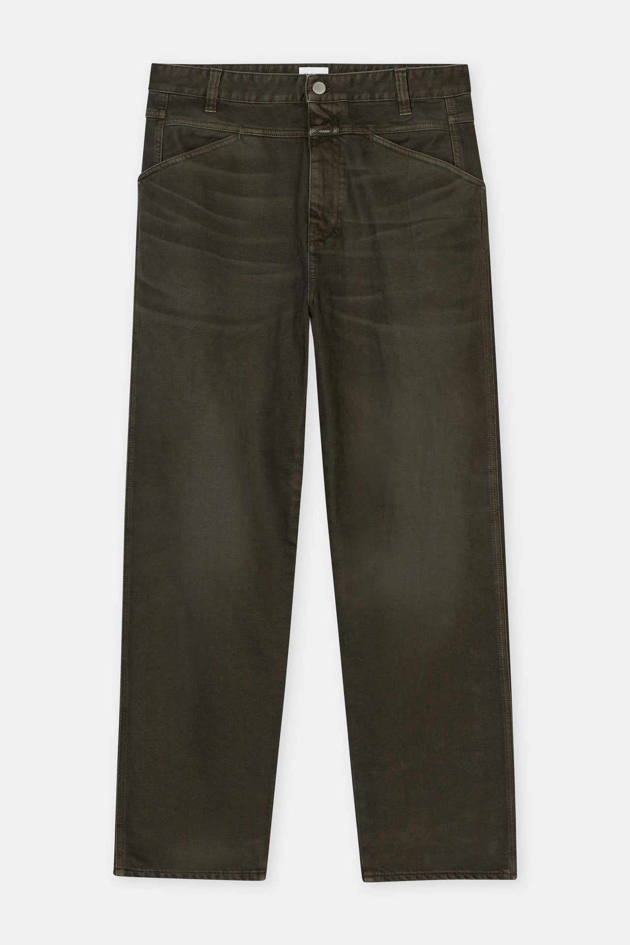 CLOSED MENS X-TEND LOOSE PANT - FOREST GREEN