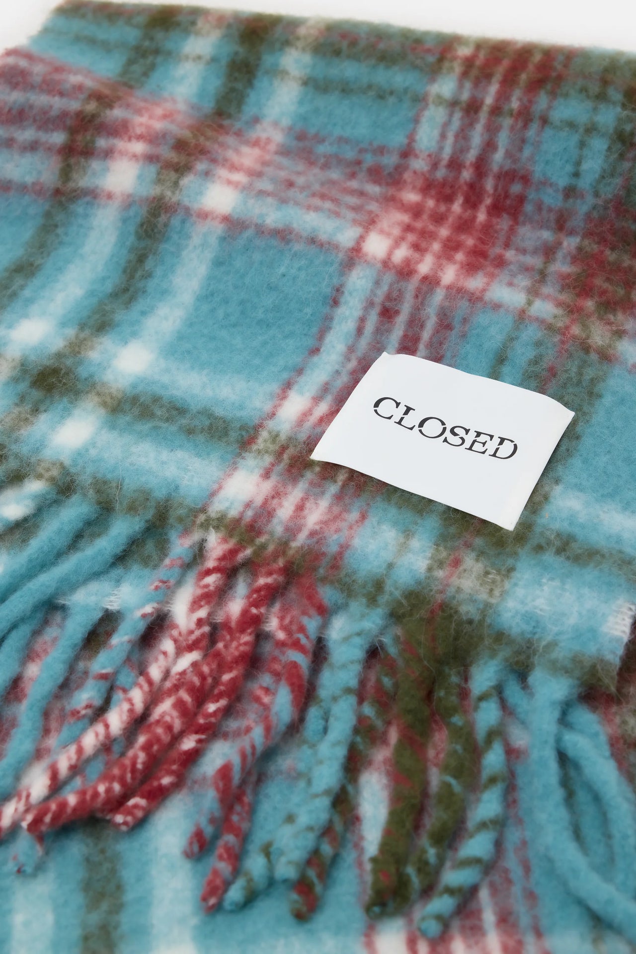 CLOSED MENS ALPACA-MIX SCARF - NORDIC BLUE