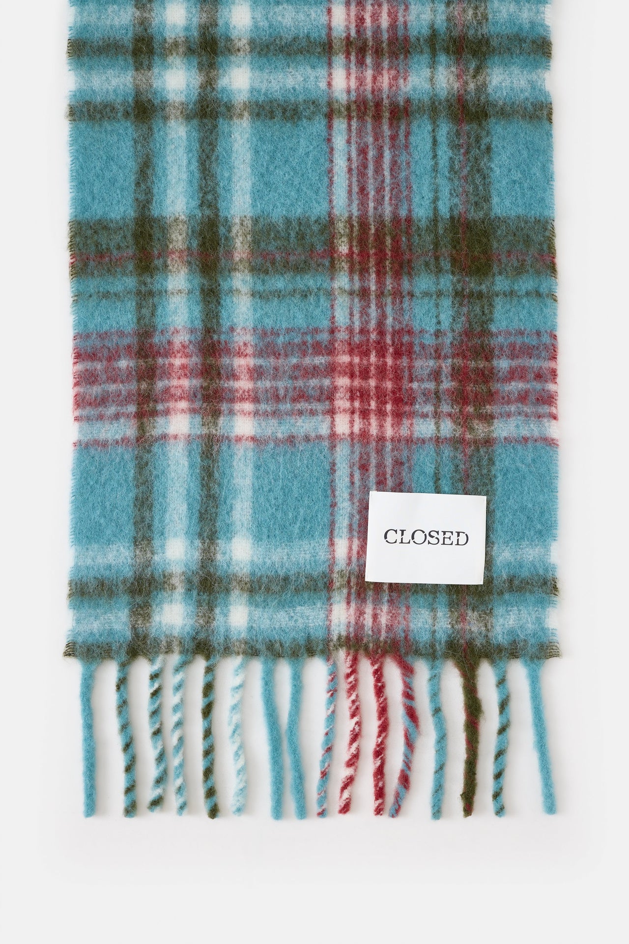 CLOSED MENS ALPACA-MIX SCARF - NORDIC BLUE