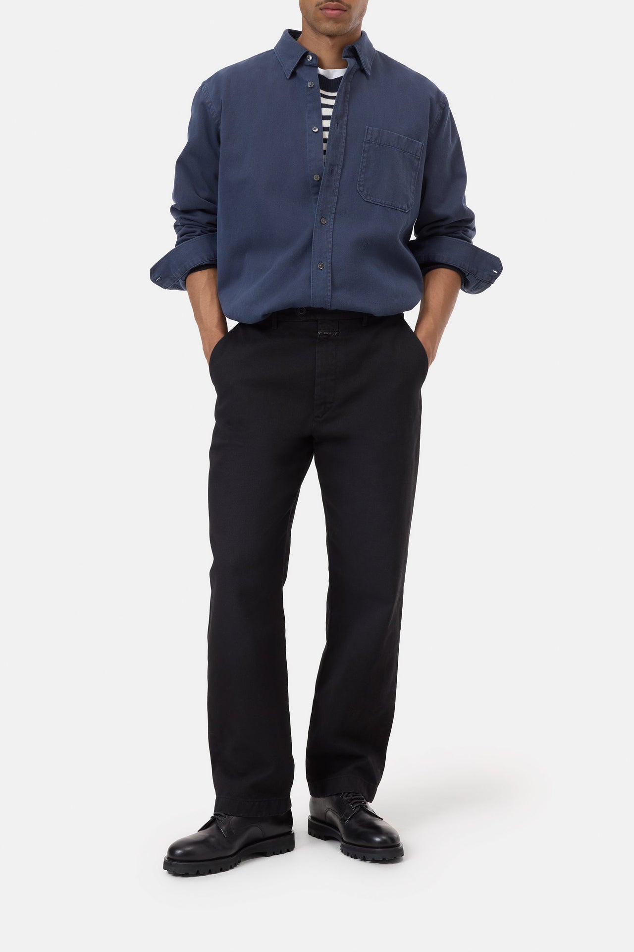 CLOSED MENS FORMAL ARMY SHIRT - 2 COLORS