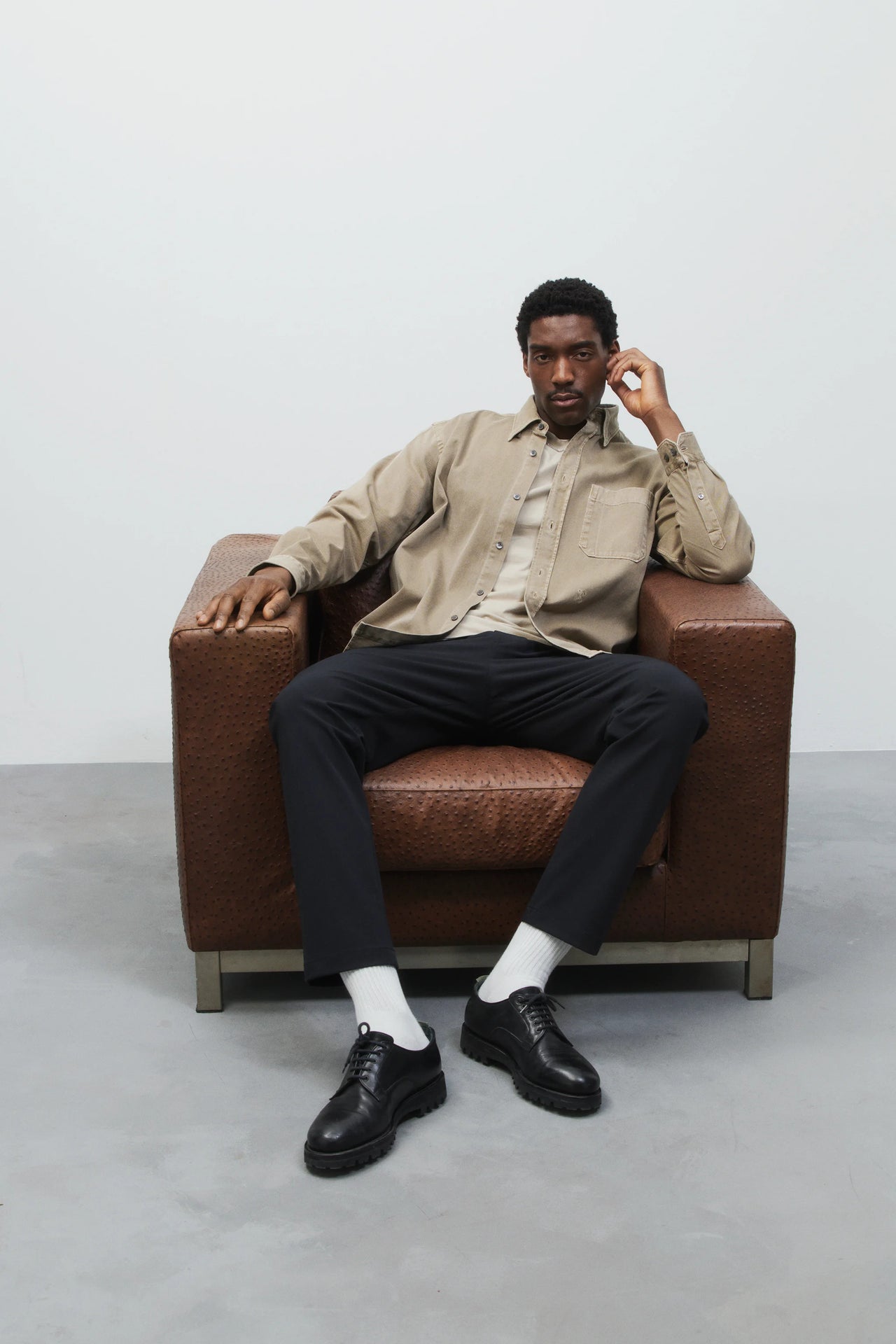 CLOSED MENS FORMAL ARMY SHIRT - 2 COLORS