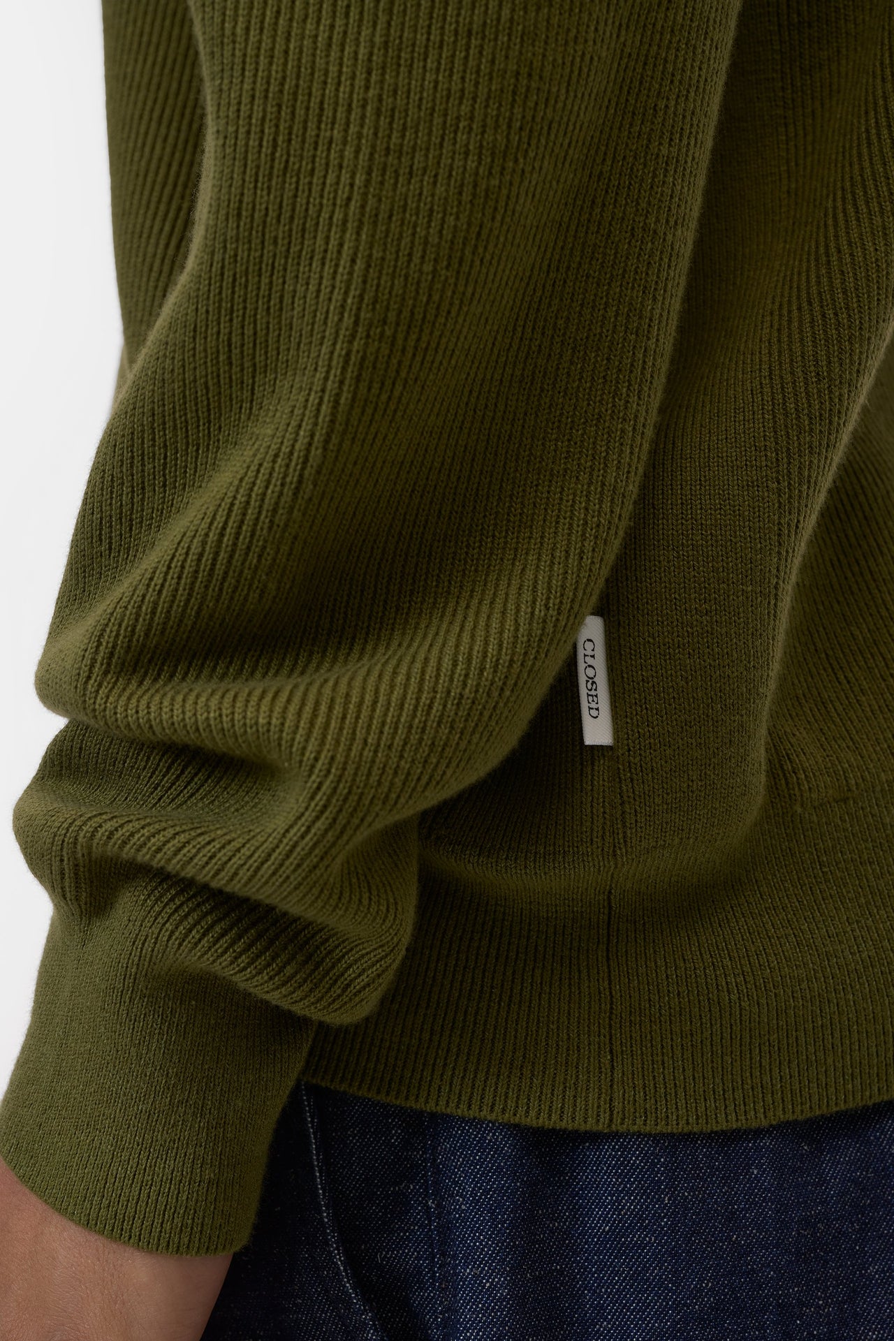 CLOSED MENS HALF-ZIP SWEATER IN COTTON BLEND - 3 COLORS