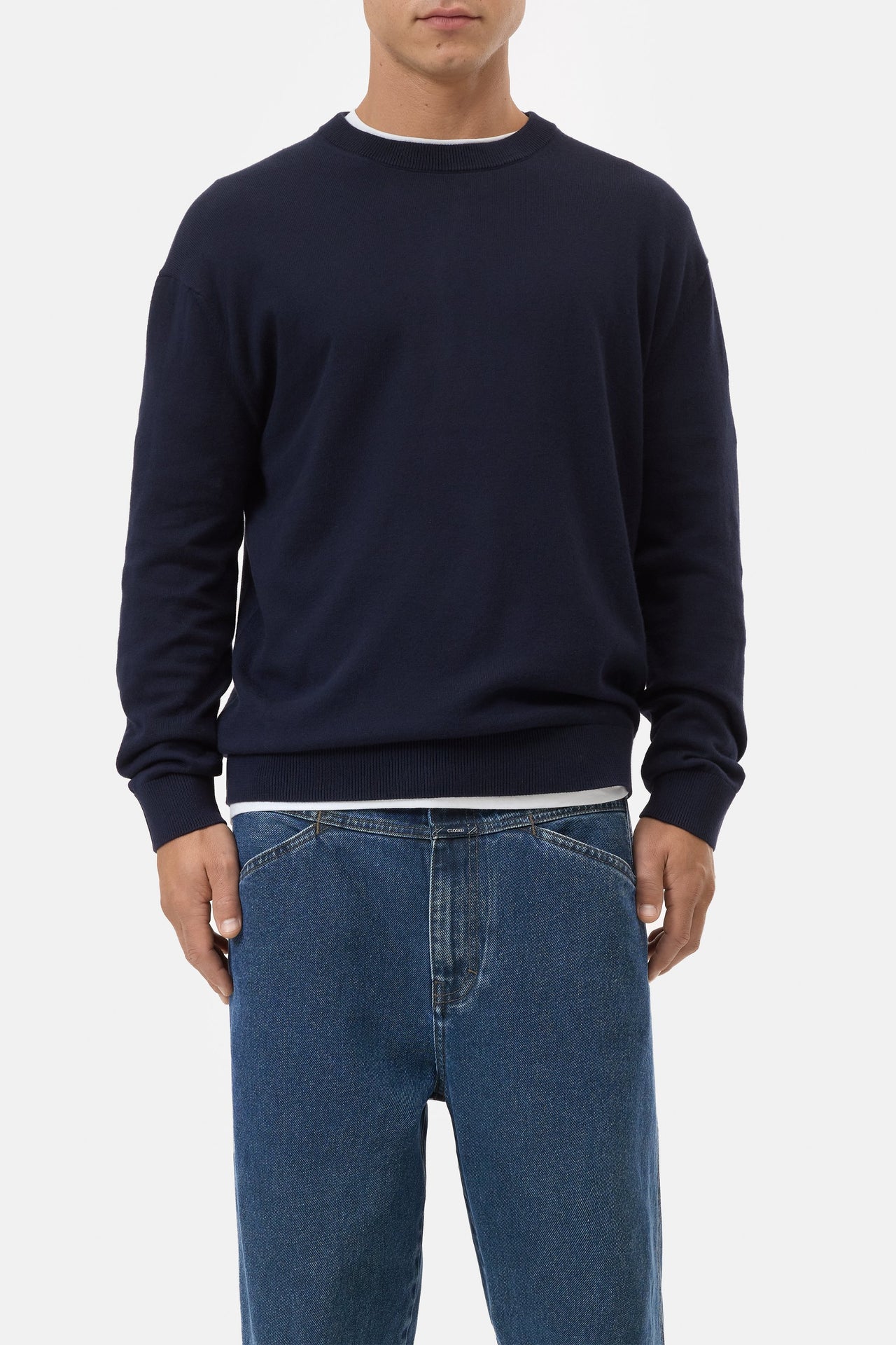 CLOSED MENS COTTON BLEND SWEATER - 2 COLORS