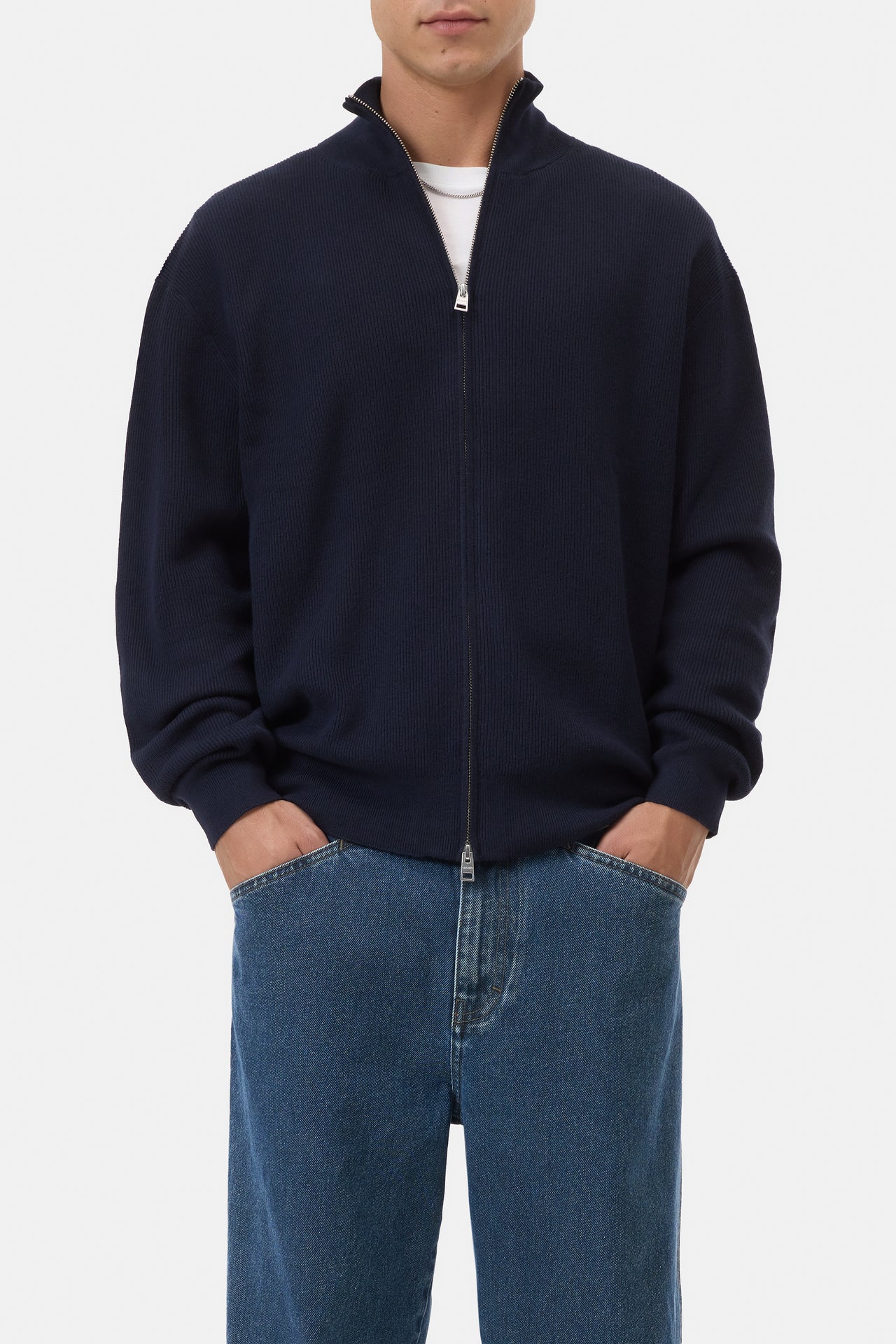 CLOSED MENS ZIPPED CARDIGAN - 2 COLORS