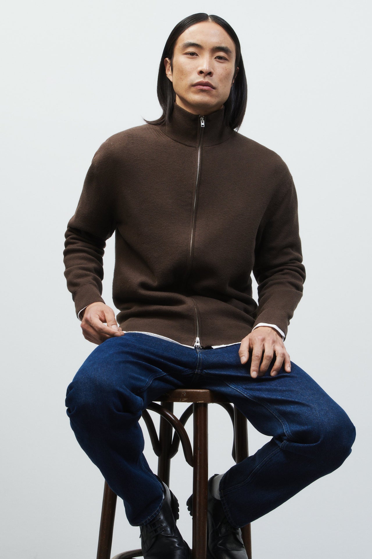 CLOSED MENS ZIPPED CARDIGAN - 2 COLORS