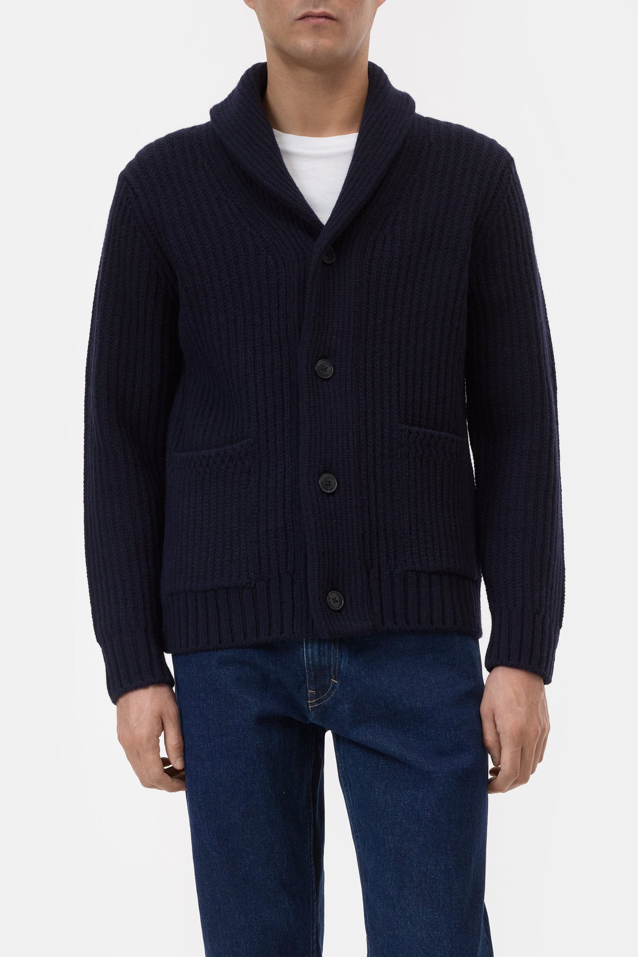 CLOSED MENS SHAWL COLLAR CARDIGAN - 2 COLORS