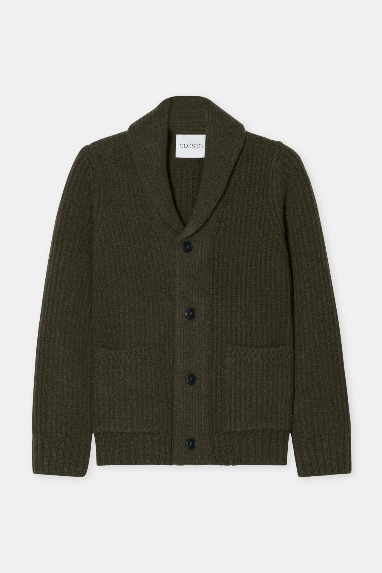 CLOSED MENS SHAWL COLLAR CARDIGAN - 2 COLORS