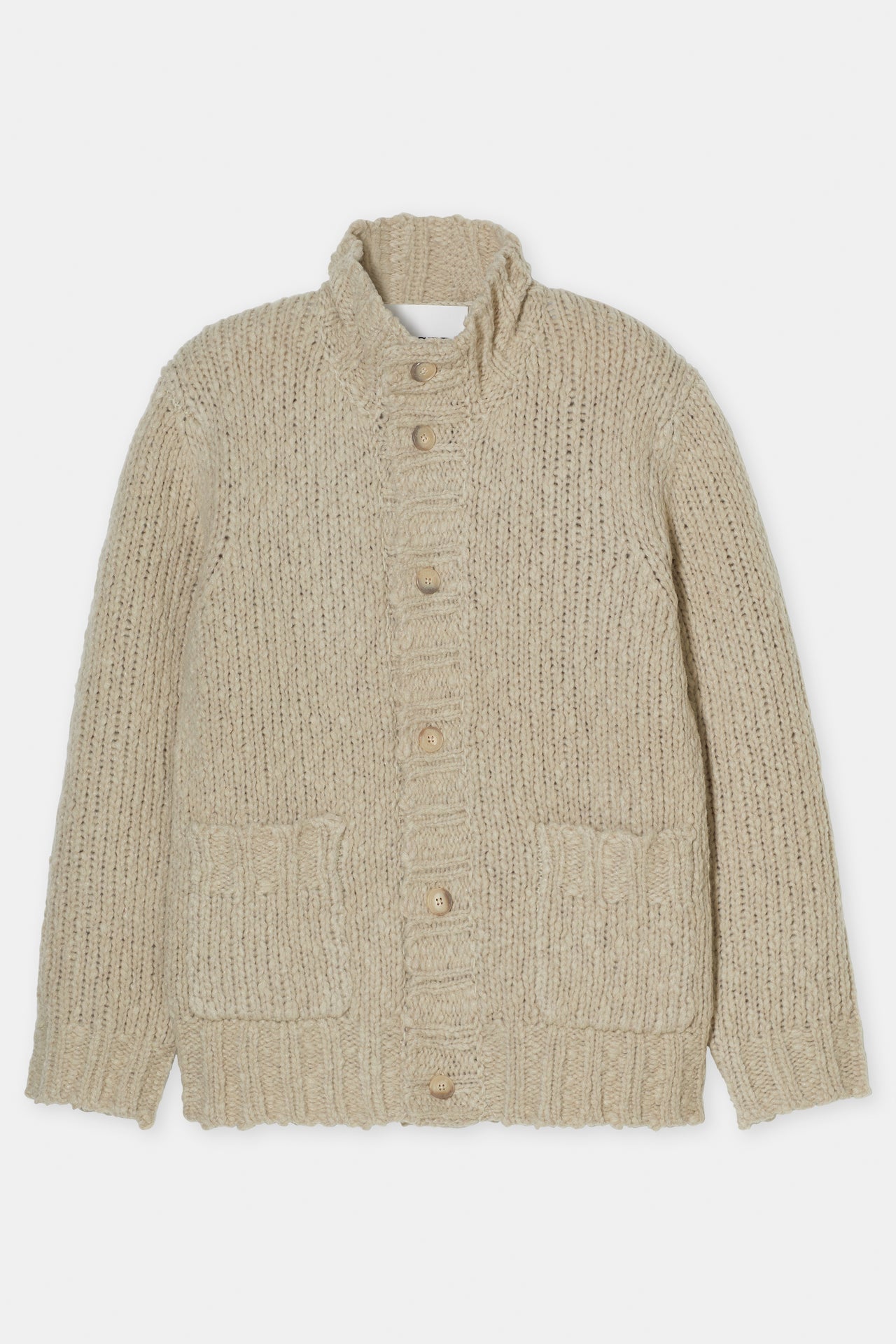 CLOSED MENS TURTLENECK CARDIGAN - SILT GREY