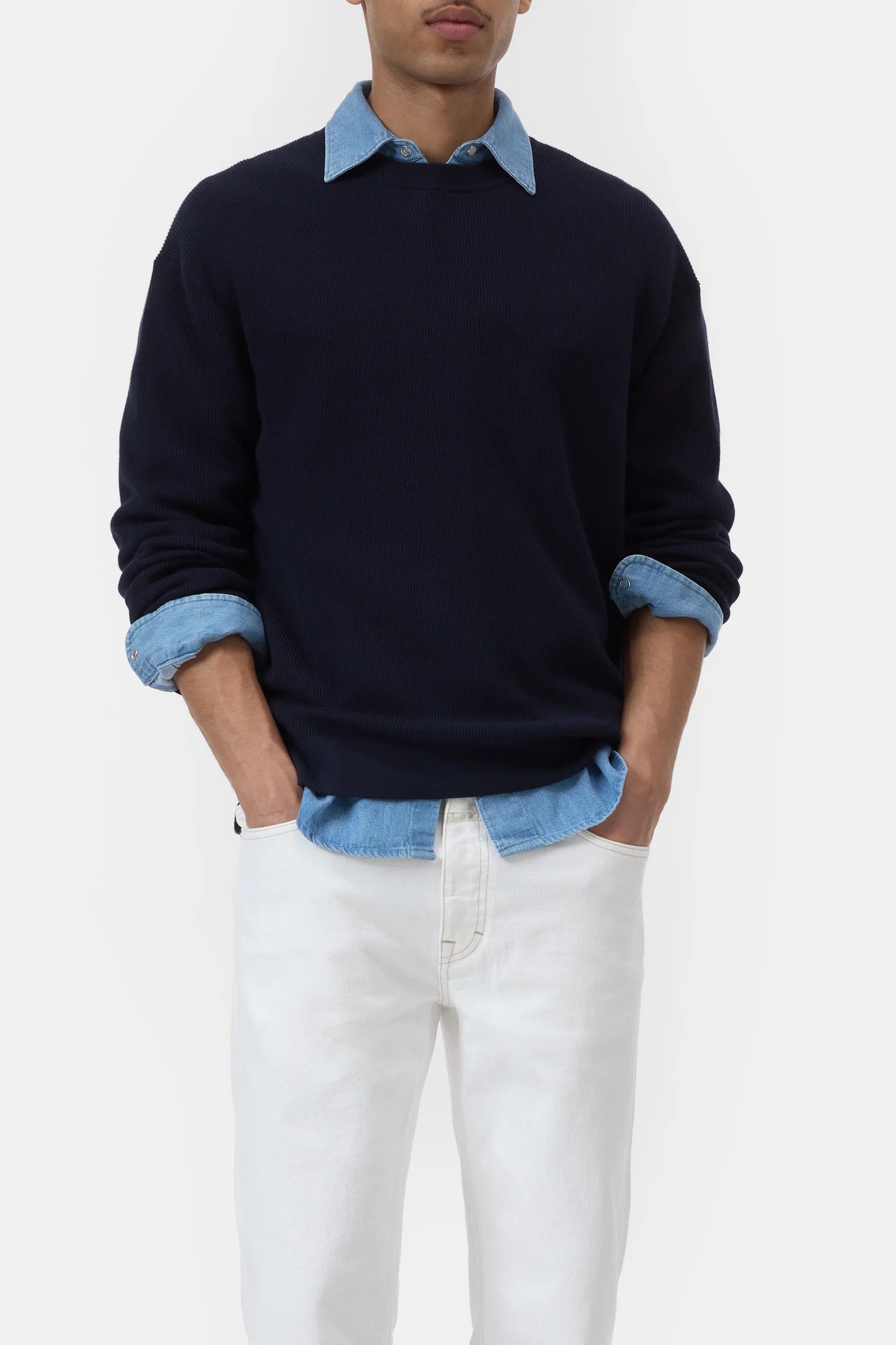 CLOSED MENS FINE KNIT JUMPER - 2 COLORS