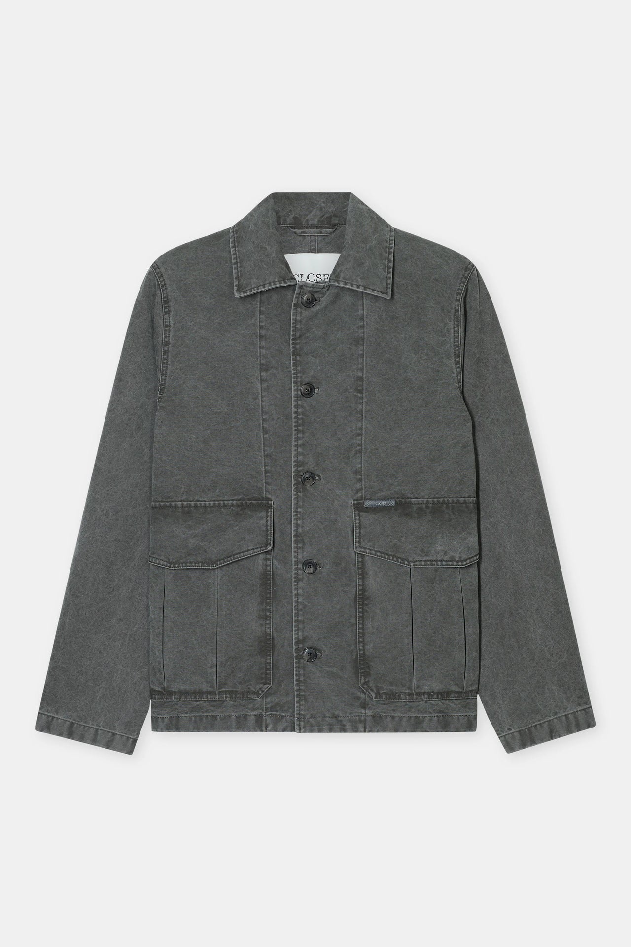 CLOSED MENS CARGO JACKET - LED GREY