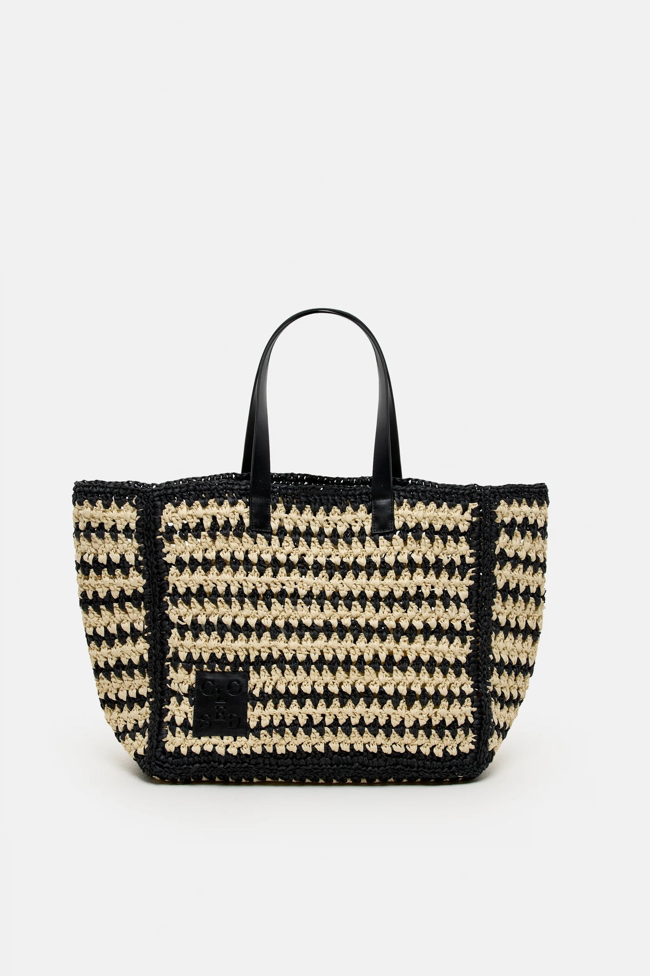 CLOSED WOMENS WOVEN BAG - BLACK