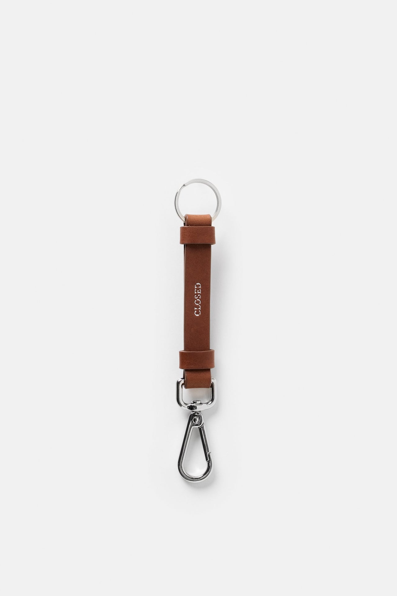 CLOSED MENS LEATHER KEY RING - 2 COLORS