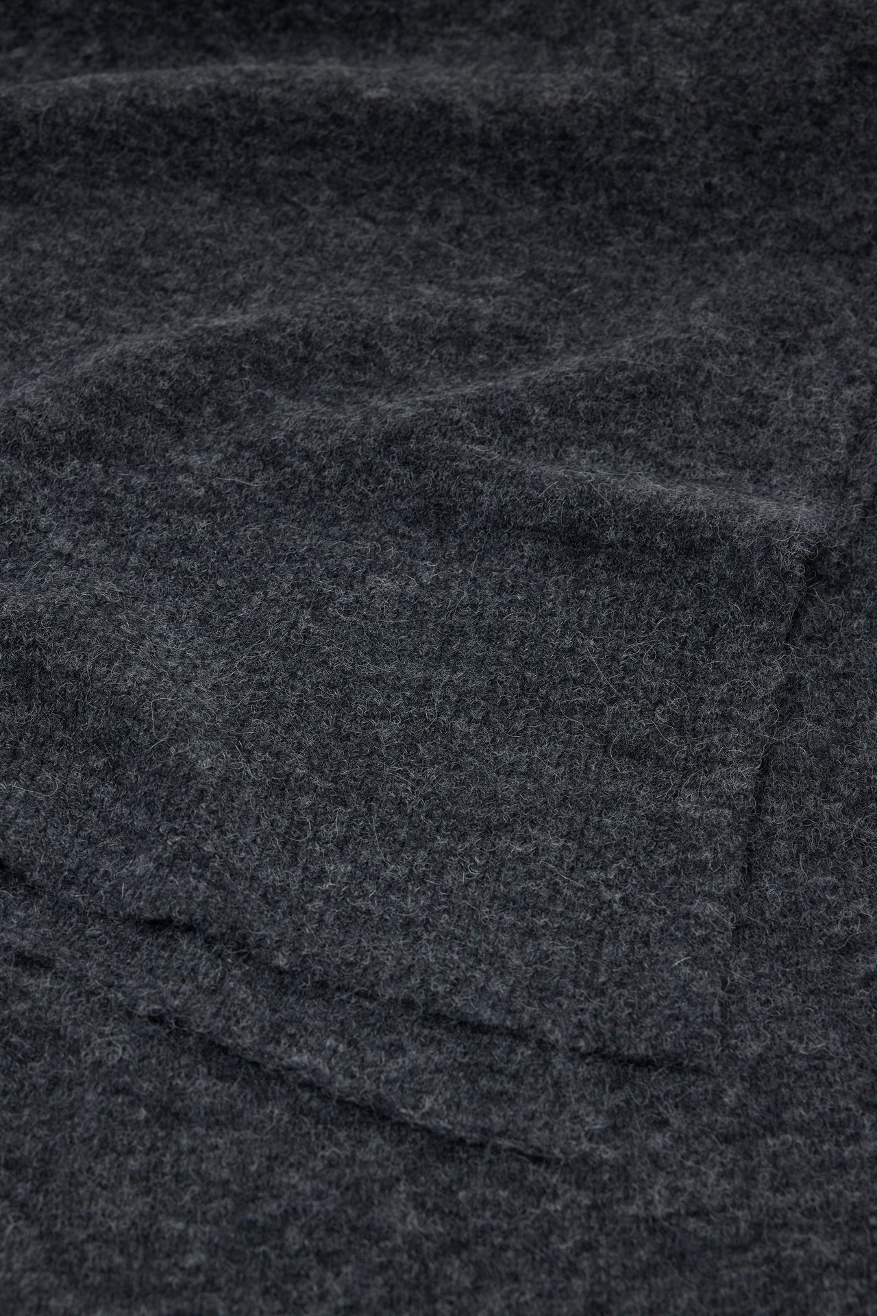 CLOSED WOMENS SCARF IN ALPACA-WOOL MIX - DARK GREY MELANGE